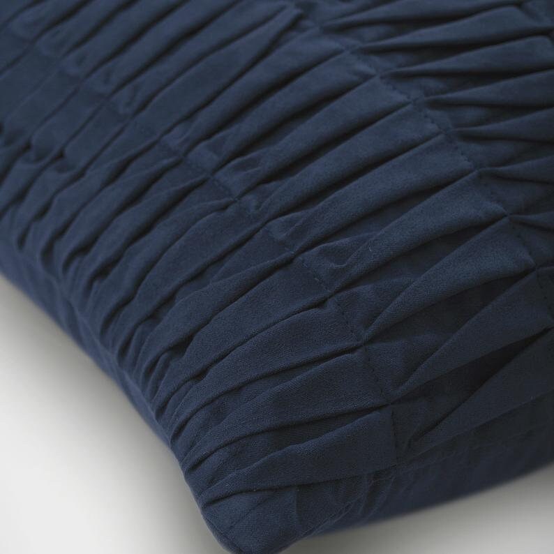 Decorative Wind Folds Striped Throw Pillow Cover Pintucks Etsy