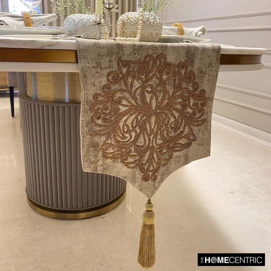 table runner 「金襴夢」帯リメイク　正絹 Available in 11 Sizes, 36 to 120 Inches Long Decorative Table