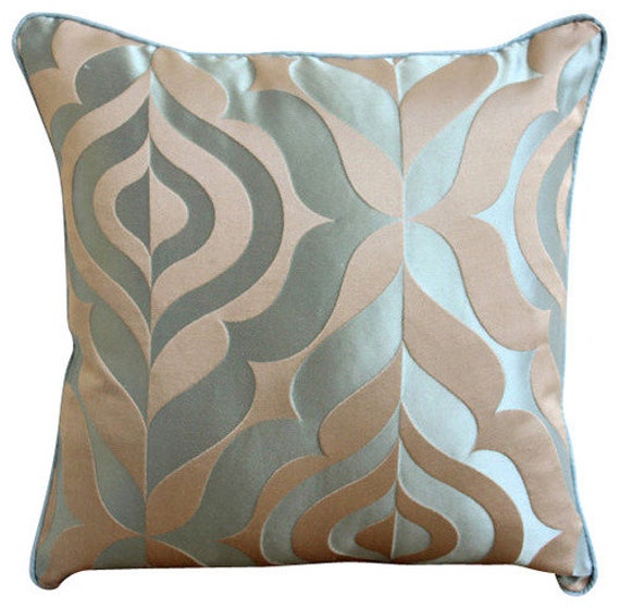 Luxury Teal Blue Throw Pillows Cover For Couch Etsy