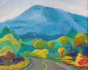 Mary's Peak 33 original landscape oil painting