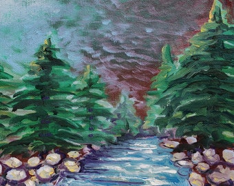 Willamette River #71 Original landscape oil painting