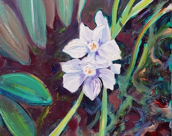 Narcissus 1. Original oil painting