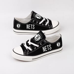 Basketball, Brooklyn Nets Shoes, Footwear, Basketball Team, Canvas Shoes, Gift, Print, Brooklyn Nets, Nets, Sneakers, Shoes, Brooklyn, Fans