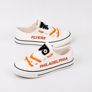 Hockey, Philadelphia Flyers Shoes, Footwear, Hockey Team, Canvas Shoes, Shoes, Gift, Print, Fans, Flyers, Trainers, Sneakers, Tennis Shoes