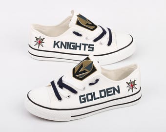 Las Vegas Golden Knights Shoes, Team Spirit Footwear, Hockey Fan Gift, Unisex Athletic Shoes