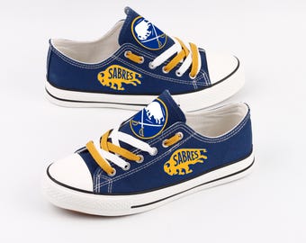 Buffalo Sabres Canvas Shoes, Game Day Footwear, Team Spirit Gear, Hockey Enthusiast Gift