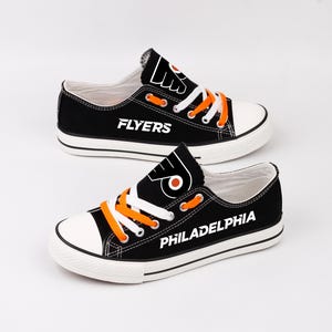 Hockey, Philadelphia Flyers Shoes, Footwear, Hockey Team, Canvas Shoes, Shoes, Gift, Print, Fans, Flyers, Trainers, Sneakers, Tennis Shoes