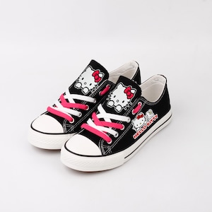 Zapatos de Hello Kitty, Hello Kitty, Kitty, Kitty Blanca, Calzado, Cumpleaños, Zapatos de Lona, Pareja, Regalo, Estampado, Dibujos Animados, Kawaii, Gato, Kiti, HK