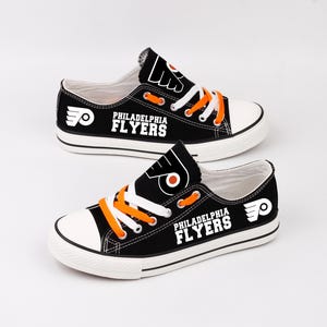 Hockey, Philadelphia Flyers Shoes, Footwear, Hockey Team, Canvas Shoes, Shoes, Gift, Print, Fans, Flyers, Trainers, Sneakers, Tennis Shoes