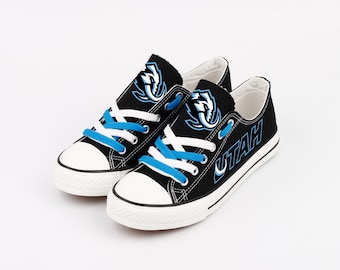 Utah Mammoth Canvas Sneakers, Team Logo Footwear, Game Day Shoes, Hockey Fan Gift