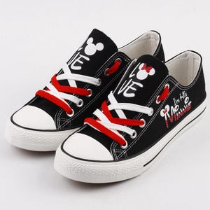 Zapatos de Mickey Mouse, Mickey y Minnie, Mickey Mouse, Calzado, Cumpleaños, Zapatos de lona, Pareja, Regalo, Estampado, Mickey y Minnie, Dibujos animados, Película