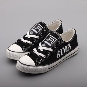 Hockey, Los Angeles Kings, LA Kings, Footwear, Team, Canvas Shoes, Shoes, Gift, Print, Fans, Kings, Los Angeles Kings Shoes, Sneakers