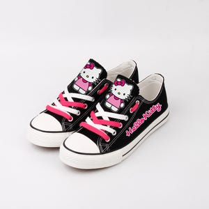 Zapatos de Hello Kitty, Hello Kitty, Kitty, Kitty Blanca, Calzado, Cumpleaños, Zapatos de Lona, Pareja, Regalo, Estampado, Dibujos Animados, Kawaii, Gato, Kiti, HK