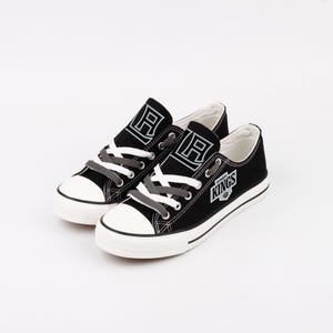 Hockey, Los Angeles Kings, LA Kings, Footwear, Team, Canvas Shoes, Shoes, Gift, Print, Fans, Kings, Los Angeles Kings Shoes, Sneakers