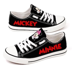 Zapatos de Mickey Mouse, Mickey y Minnie, Mickey Mouse, Calzado, Cumpleaños, Zapatos de lona, Pareja, Regalo, Estampado, Mickey y Minnie, Dibujos animados, Película