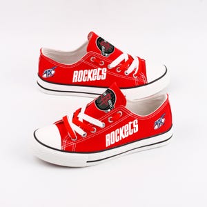 Houston Rockets, Houston Rockets Shoes, Rockets, Footwear, Basketball Team, Canvas Shoes, Gift, Print, Sneakers, Shoes, Birthday, Team, Fans