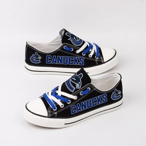 Hockey, Vancouver Canucks, Calzature, Squadra di hockey, Scarpe di tela, Scarpe, Regalo, Stampa, Fan, Canucks, Fan di hockey, Sneakers, Scarpe Canucks