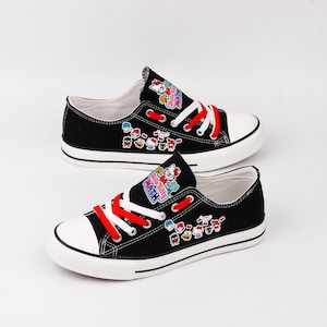 Zapatos de Hello Kitty, Hello Kitty, Kitty, Kitty Blanca, Calzado, Cumpleaños, Zapatos de Lona, Pareja, Regalo, Estampado, Dibujos Animados, Kawaii, Gato, Kiti, HK