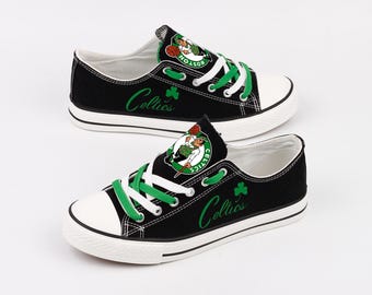 Basketbal Fan Low Top Sneakers, Team Spirit Footwear, Game Day Shoes, Sport Enthusiast Gift