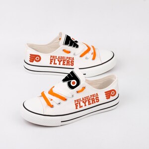 Hockey, Philadelphia Flyers Shoes, Footwear, Hockey Team, Canvas Shoes, Shoes, Gift, Print, Fans, Flyers, Trainers, Sneakers, Tennis Shoes