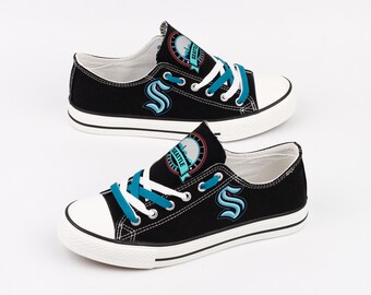 Seattle Kraken Canvas Shoes | Hockey Fan Footwear | Team Spirit Gear | Game Day Sneakers