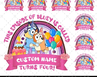 This Episode Of Bluey Is Called Turns 1 To 9 PNG, Bluey Birthday, My Birthday Party, Birthday Gift, Birthday Family Matching, Bluey Numbers