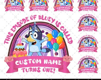 This Episode Of Bluey Is Called Turns 1 To 9 PNG, Bluey Birthday, My Birthday Party, Birthday Gift, Birthday Family Matching, Bluey Numbers