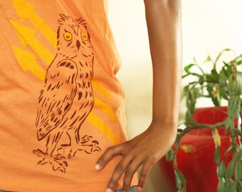 Organic Owl & Arrows - Scoop Neck