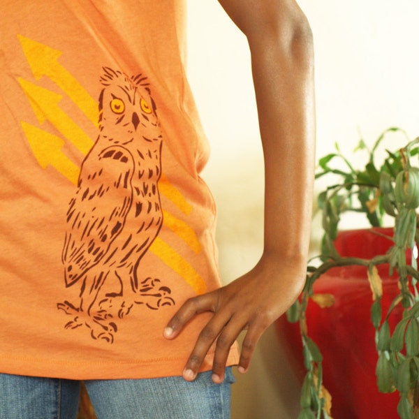 Organic Owl & Arrows - Scoop Neck