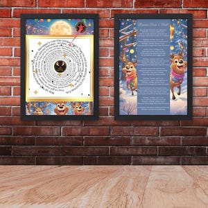 Cartaz de Natal com disco de vinil de rena, arte de parede retrô para feriados, decoração para impressão digital, download instantâneo