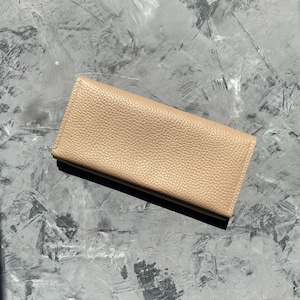 Cartera de cuero hecha a mano, Cartera de cuero beige, Cartera de cuero de primera calidad, Cartera de cuero para mujer, Un regalo de cartera para mujer, Cartera de mano para mujer