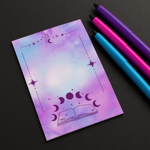 Ethereal Moon Phases Notepad Sticky Notes