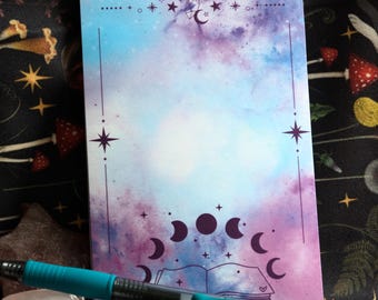 Ethereal Moon Phasen Notizblock Sticky Notes