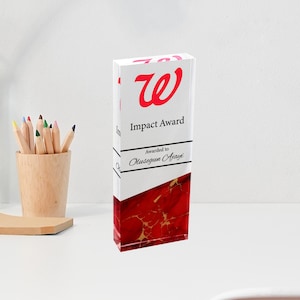 Personalized Acrylic Award: Custom Corporate Recognition Plaque