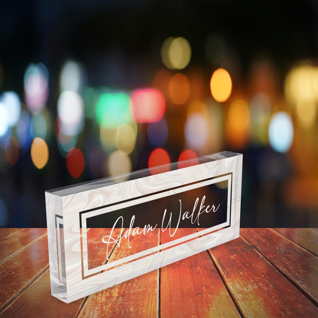 Modern Design Name Plate,name Plate for Desk,acrylic Name Sign Gift for ...