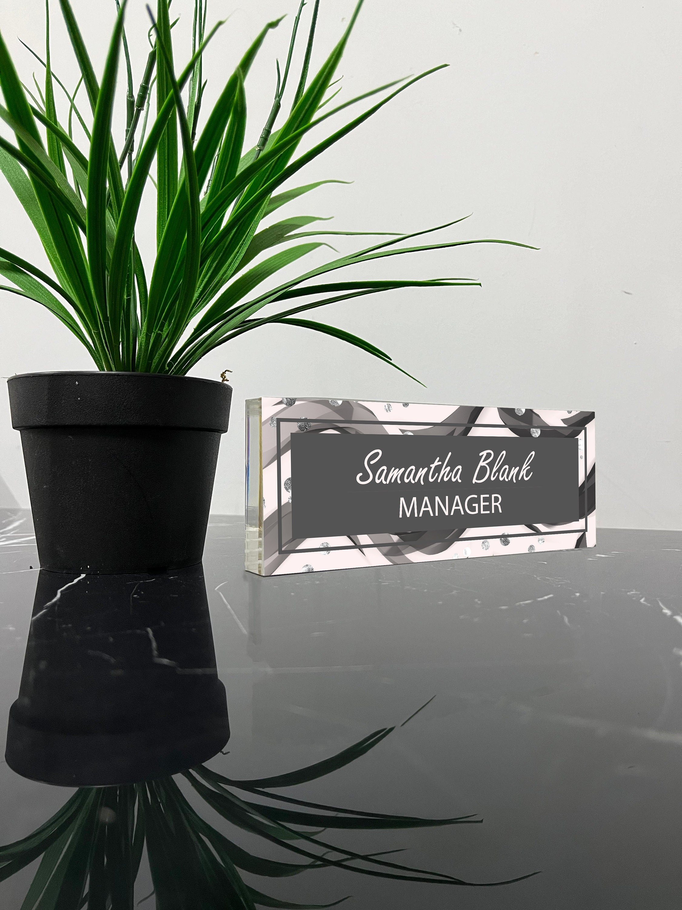 Custom Wooden Office Name Plate for Doctors, Pesonalized Wood Name ...