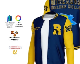 Varsity Letterman Jacket For Men Women And Kids Custom Crafted For Cheerleaders Soccer And Birthday Gift For Him or Her