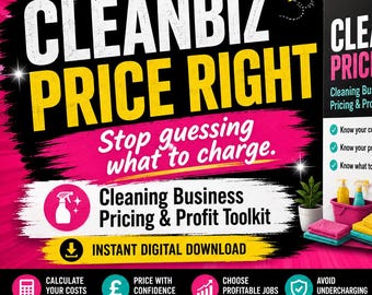 Cleaning Business Pricing Calculator Job Profit Calculator Cleaning Quote & Pricing Tool Small Cleaning Business Toolkit