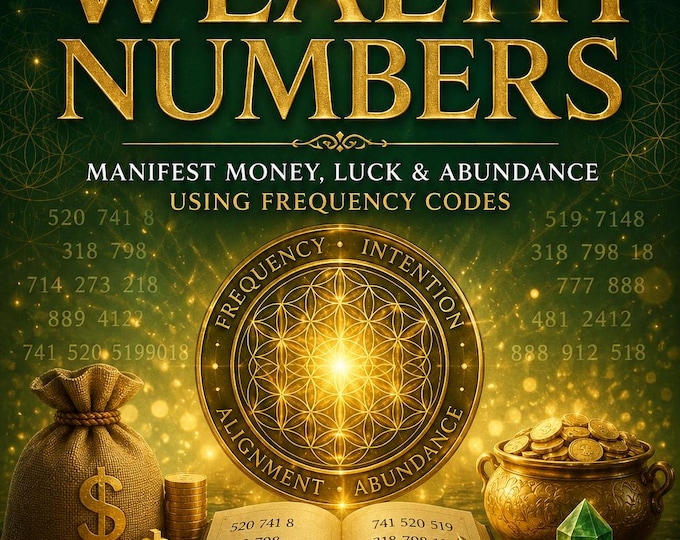 Wealth Numbers Angel Numbers Digital Poster | Digital Download | Customizable Files ...