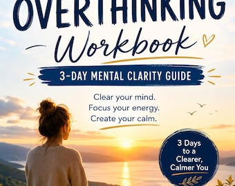 Werkboek Stop Overthinking: 3-daagse gids mentale helderheid (digitale download)