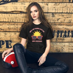Personalised Girls Just Wanna Have Sun Summer Holiday Unisex t-shirt