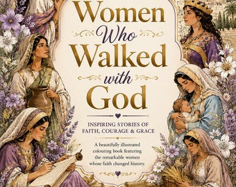 Women Who Walked with God Coloring Book Christian Coloring Pages Bible Women Printable PDF Bible Study Gift for Women