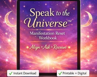 Manifestation Reset Workbook: Reprogram Mind, Change Reality (Printable + Digital)