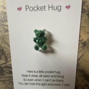 Little Pocket Bear Knuffel Vertrouwen Booster Moed Moed Beste vriend Kinderen Terug naar school