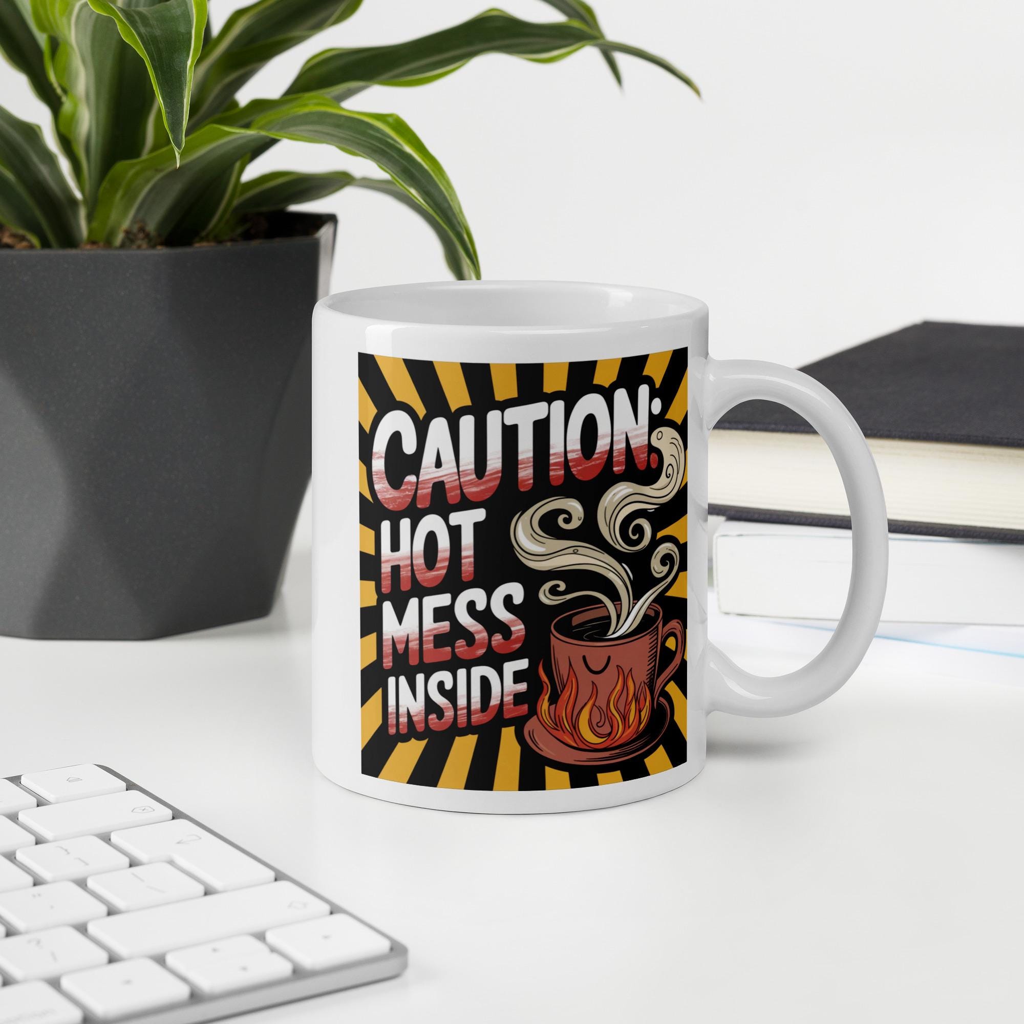 Caution Hot Coffee - Etsy New Zealand
