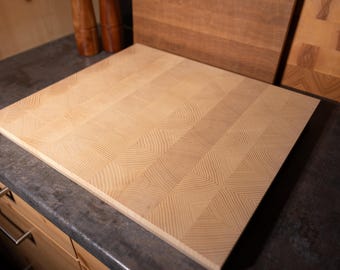 Solid Ash End Grain Cutting Board – Handmade Premium Kitchen Board