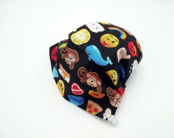 Emoticons Cloth Face Mask, Washable, Opening for Filter Insert