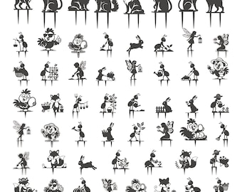 47 Garden Stakes Set