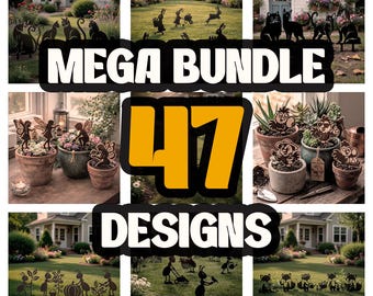 47 Garden Stakes Set