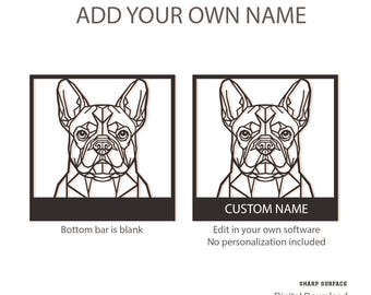 French bulldog wall art